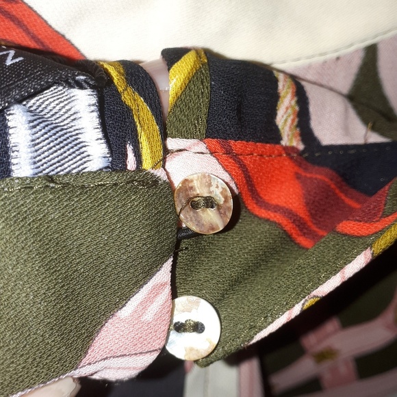 Zara Equestrian Scarf Print Mini Dress Sz M - Picture 5 of 6